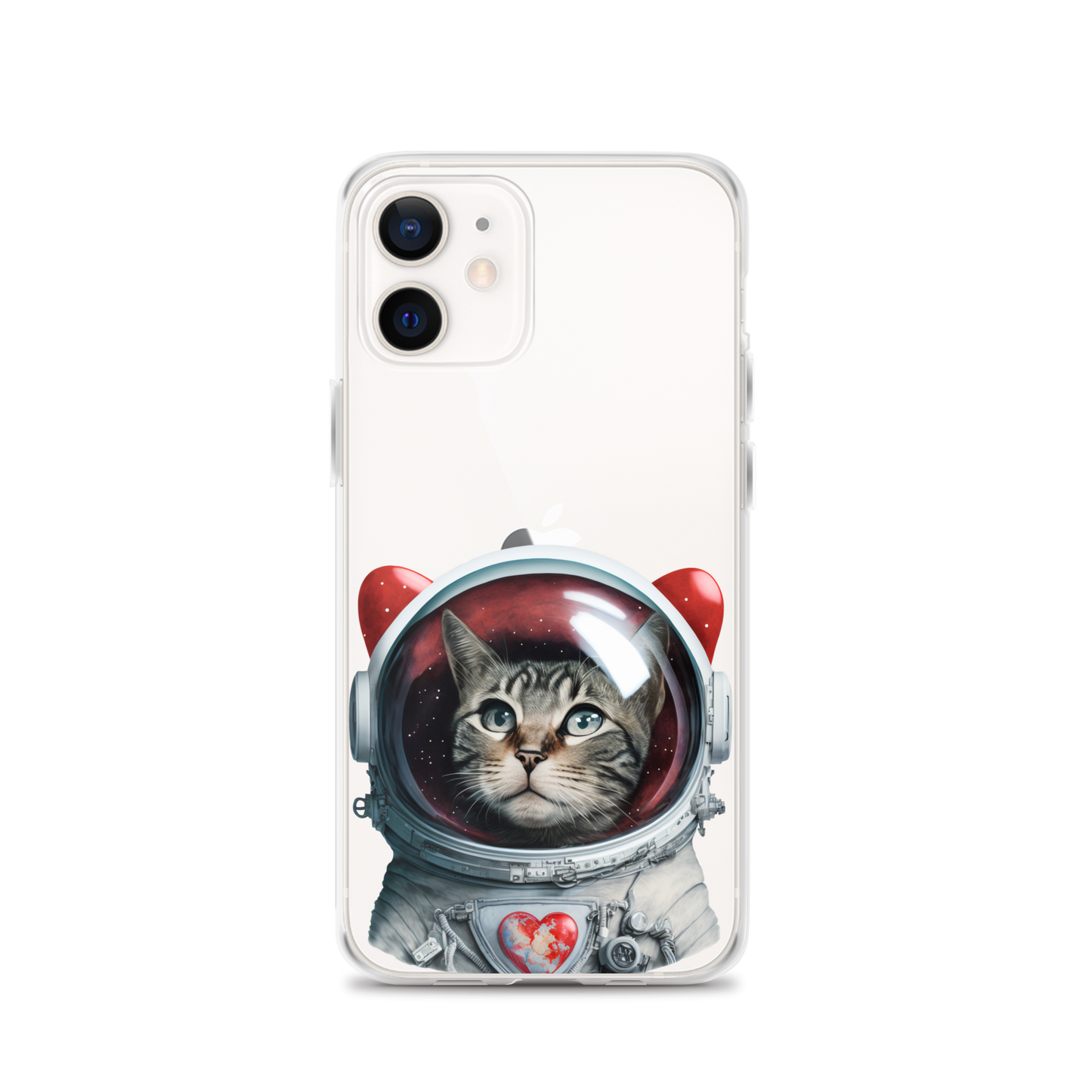 Cat Astronaut Love. iPhone Case