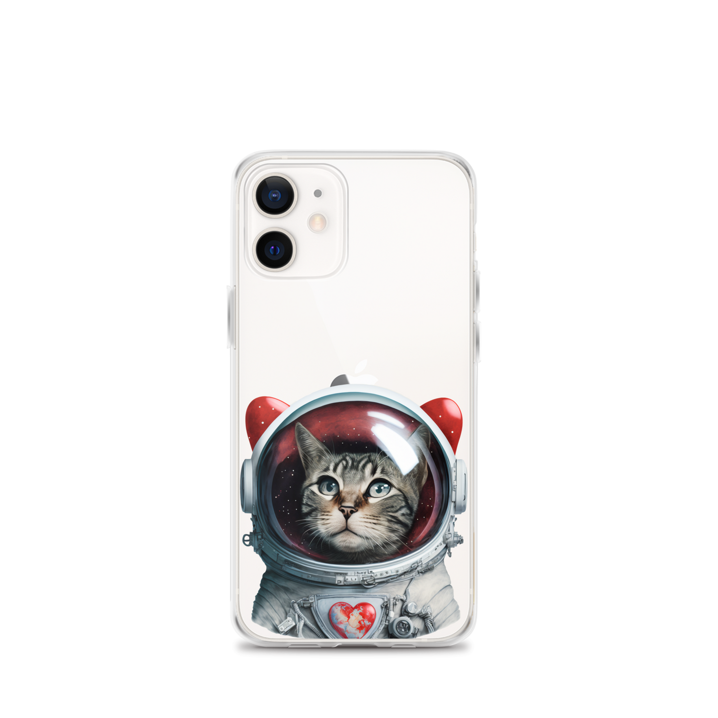 Cat Astronaut Love. iPhone Case