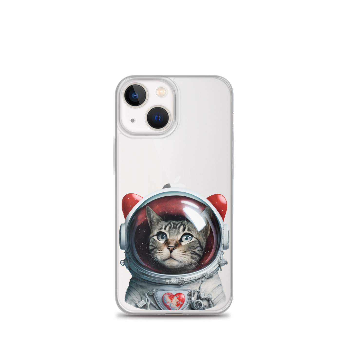 Cat Astronaut Love. iPhone Case