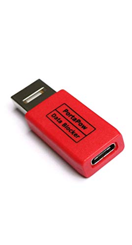 PortaPow USB-A to USB-C Data Blocker