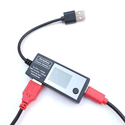 PortaPow 3rd Gen Triple USB + USB-C Power Monitor with Data Blocker