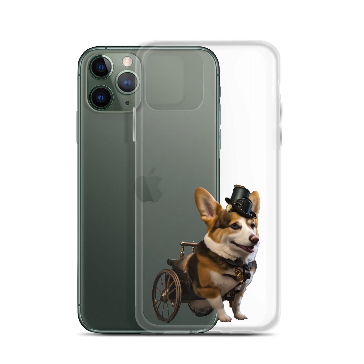 SteamPunk Assisted Corgi iPhone Case