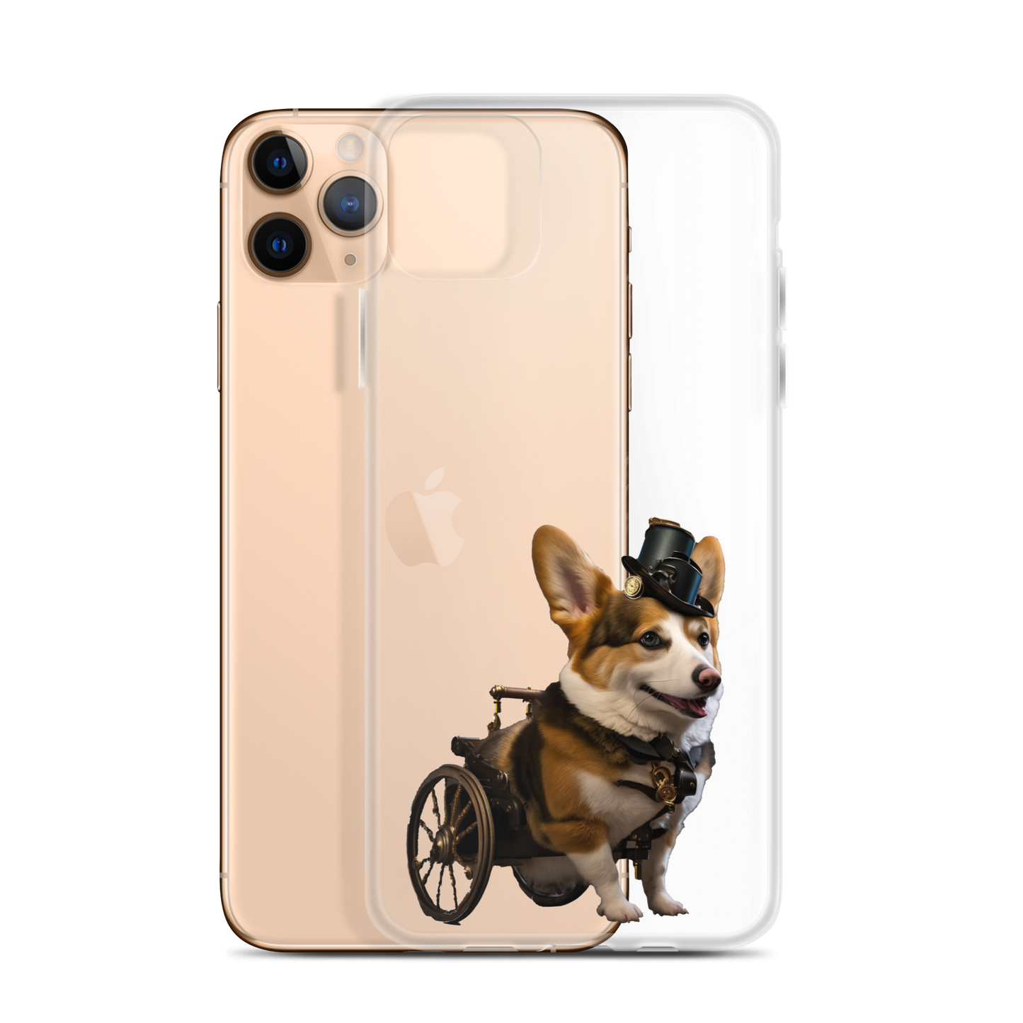 SteamPunk Assisted Corgi iPhone Case