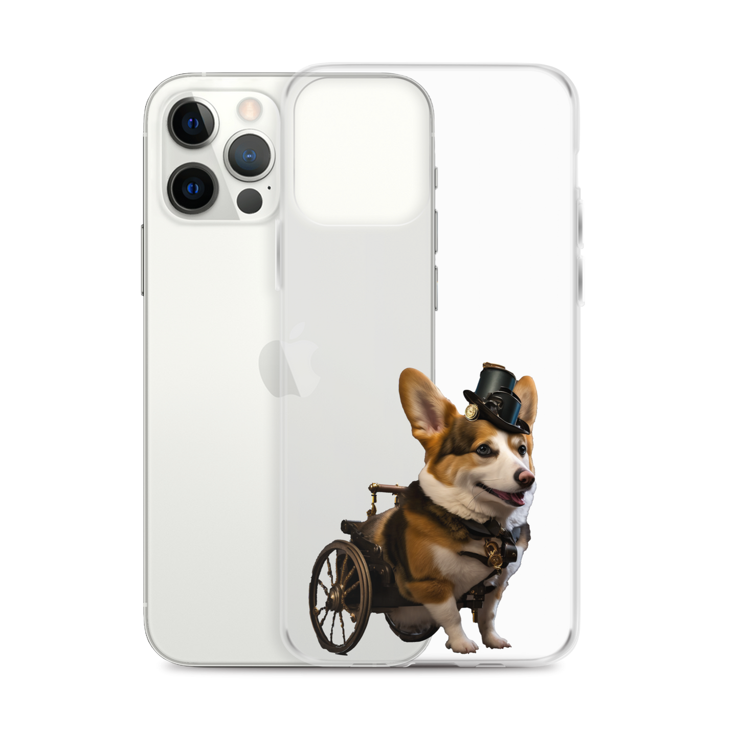 SteamPunk Assisted Corgi iPhone Case