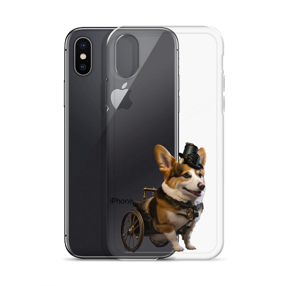 SteamPunk Assisted Corgi iPhone Case