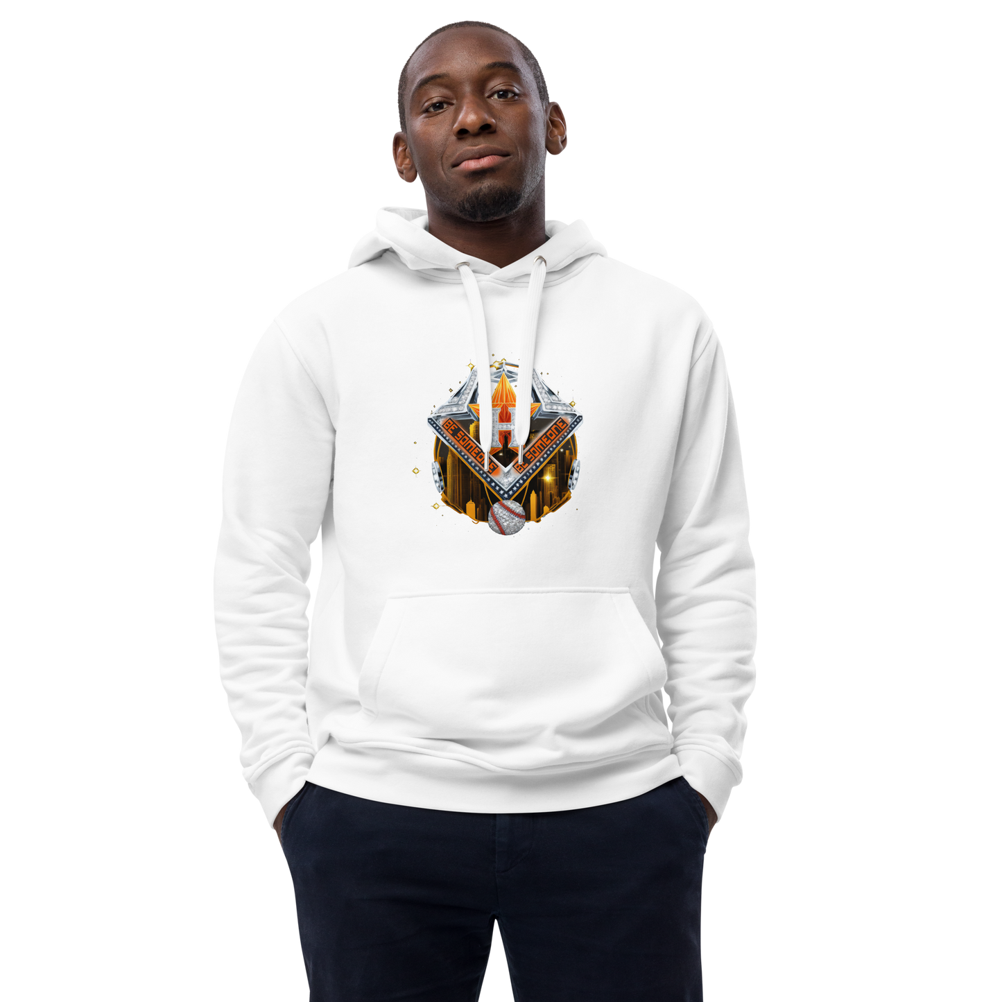 Be Someone Houston Ring. Premium eco hoodie