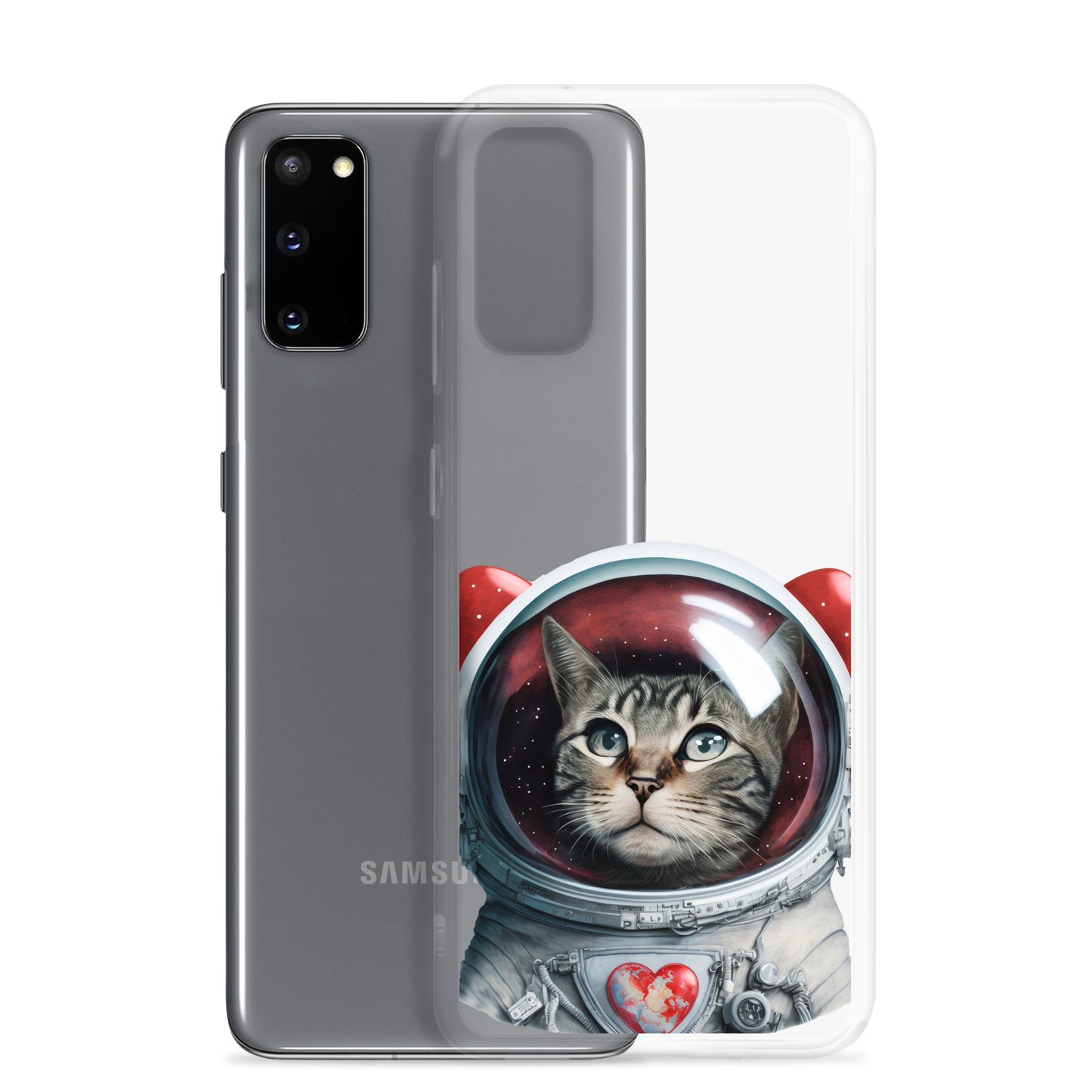 Cat Astronaut Love. Samsung Case