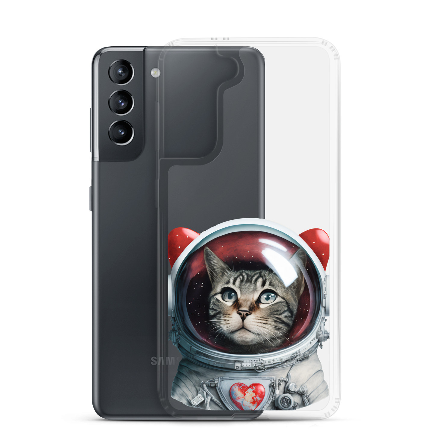 Cat Astronaut Love. Samsung Case