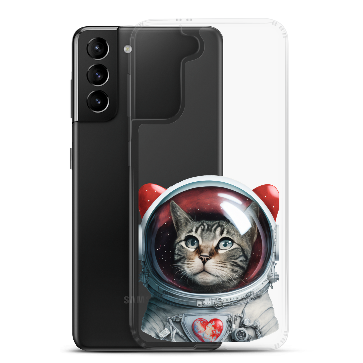 Cat Astronaut Love. Samsung Case