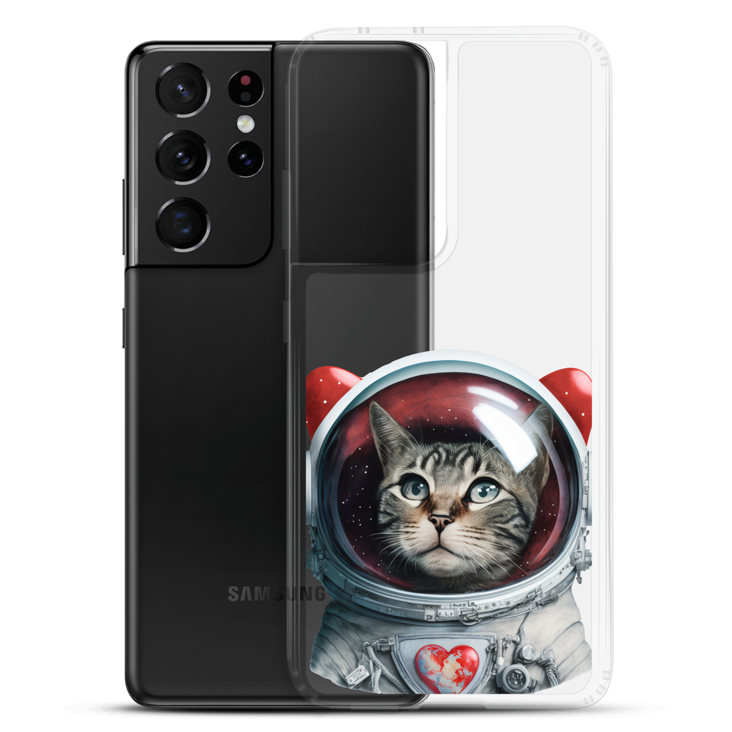 Cat Astronaut Love. Samsung Case